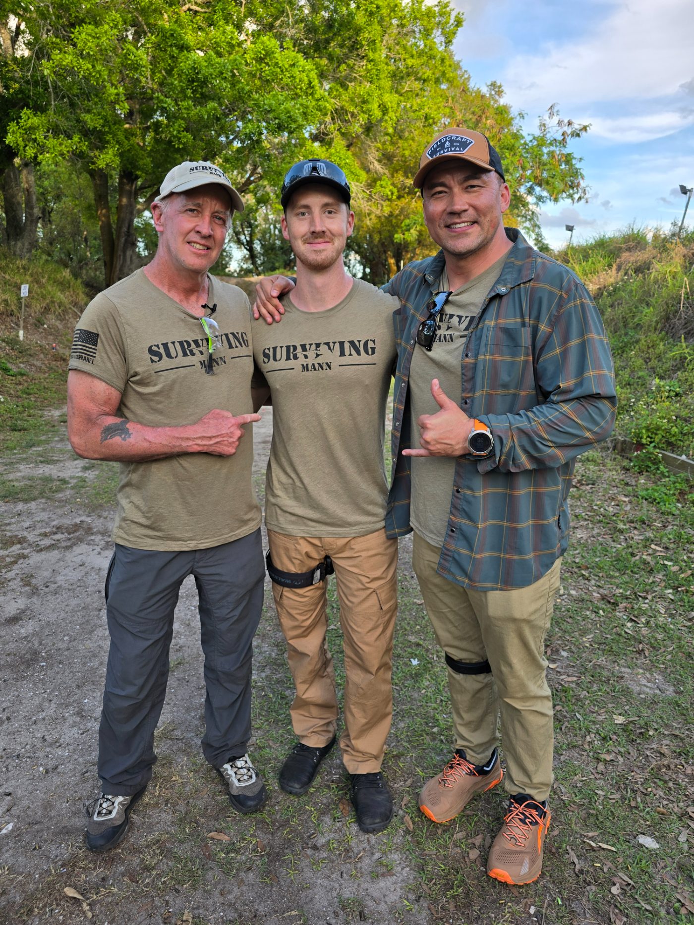 Matthew Osborn with Surviving Mann host Don Mann and co-host Mike Glover