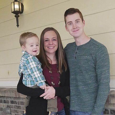 Matthew Osborn with his family