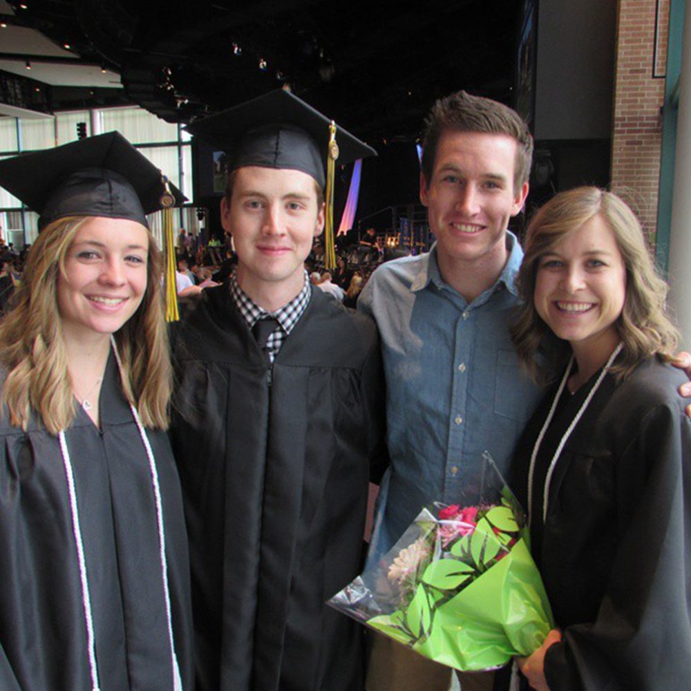 Matthew Osborn at his college graduation