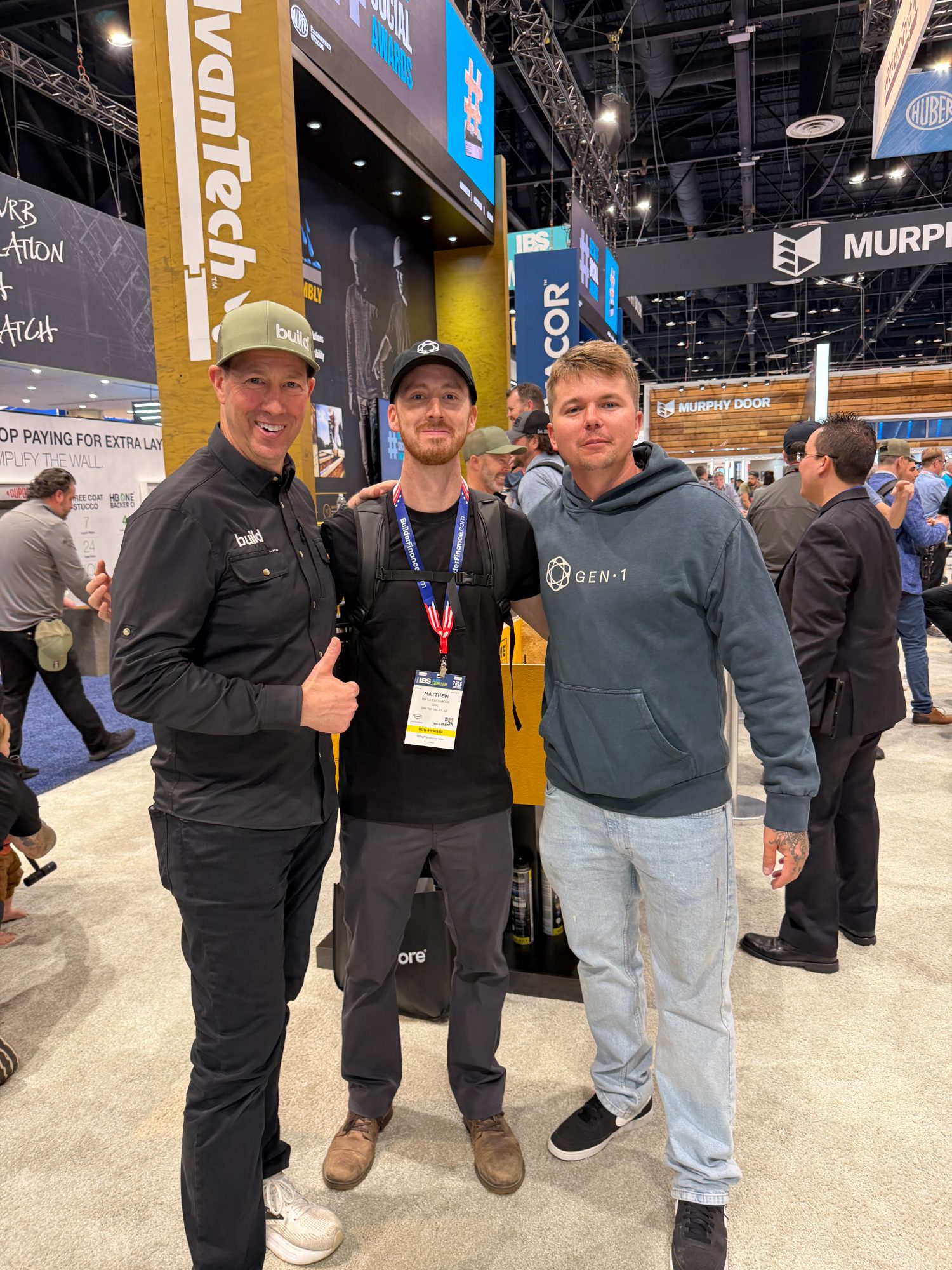 Matthew Osborn with Matt Risinger and Matt Panella at the NAHB International Builders' Show