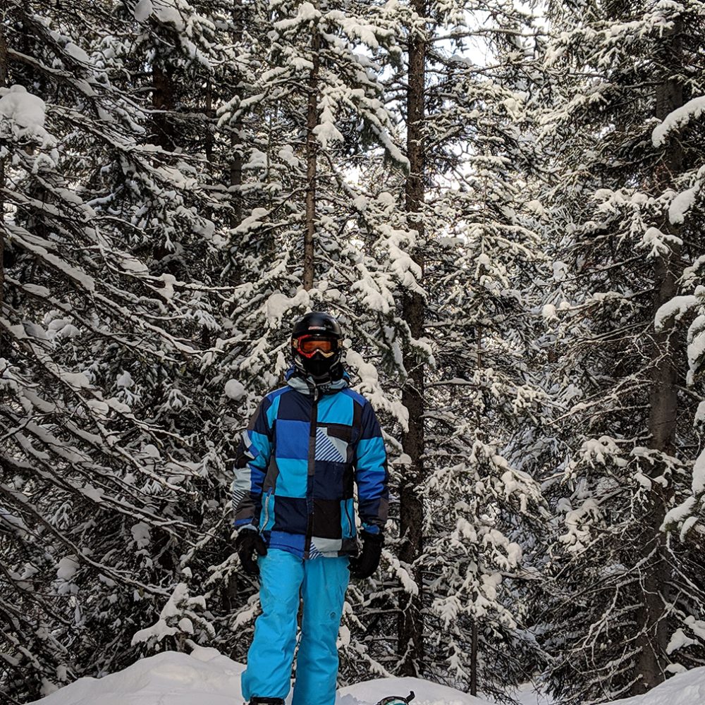 Matthew Osborn snowboarding